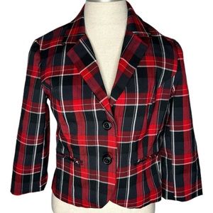Plaid Holiday Blazer  M